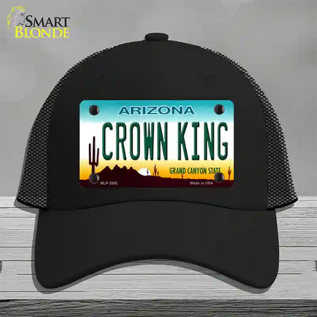 Crown King Novelty License Plate Hat Mesh / Black
