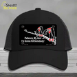 Patience My Ass Novelty License Plate Hat Mesh Black