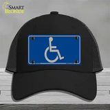Handicap Logo Novelty License Plate Hat Mesh / Black