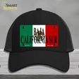 Baja California Sur Mexico Flag Novelty License Plate Hat Mesh / Black