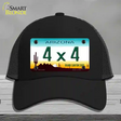 4X4 Arizona Novelty License Plate Hat Mesh / Black
