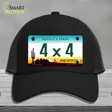 4X4 Arizona Novelty License Plate Hat Mesh / Black