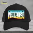 Good As It Gets Arizona Novelty License Plate Hat Mesh / Black