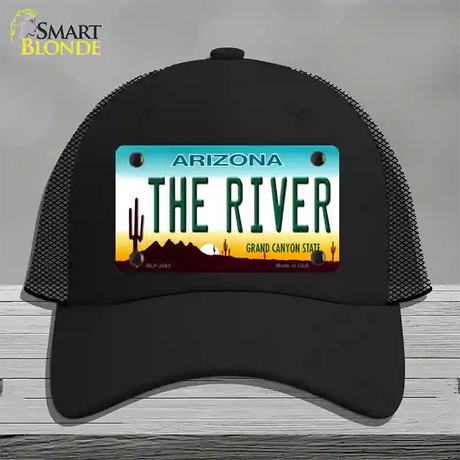 The River Arizona Novelty License Plate Hat Mesh / Black