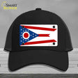Ohio State Flag Novelty License Plate Hat Mesh Black