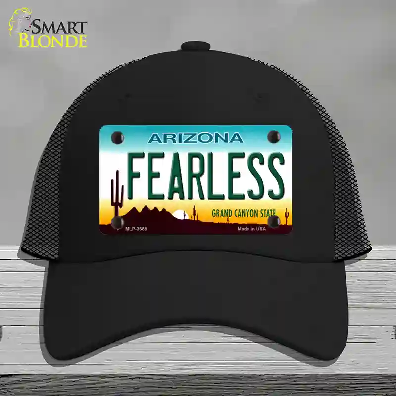 Fearless Arizona Novelty License Plate Hat Mesh / Black