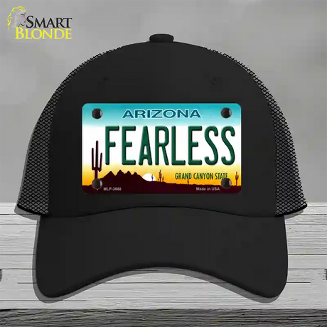 Fearless Arizona Novelty License Plate Hat Mesh / Black
