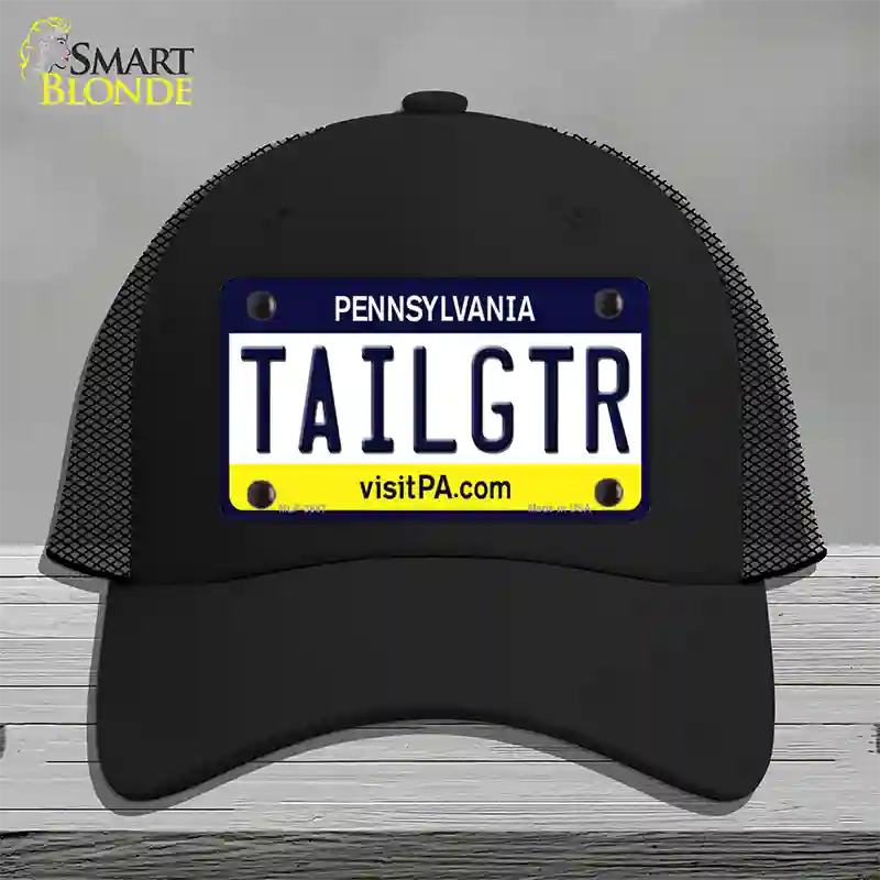Tailgtr Pennsylvania Novelty License Plate Hat Mesh / Black