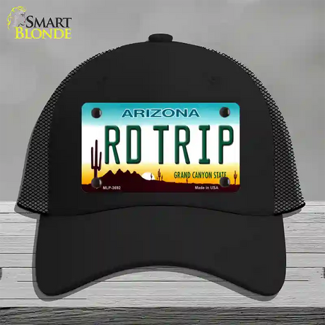 Rd Trip Arizona Novelty License Plate Hat Mesh / Black