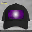 Purple White Fade Scratched Novelty License Plate Hat Mesh / Black