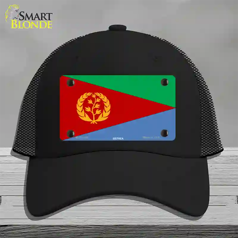 Eritrea Flag Novelty License Plate Hat Mesh / Black