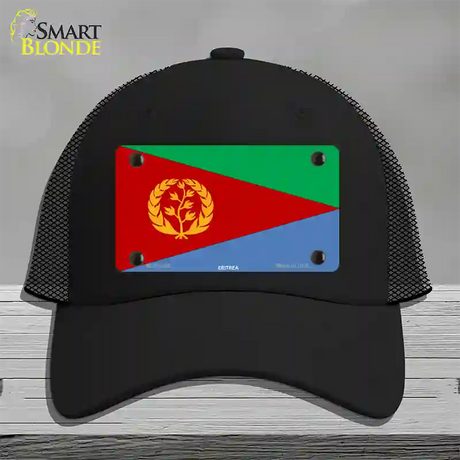Eritrea Flag Novelty License Plate Hat Mesh / Black