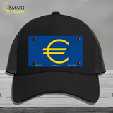 Euro Flag Novelty License Plate Hat Mesh / Black