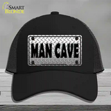 Man Cave Diamond Effect Novelty License Plate Hat Mesh / Black