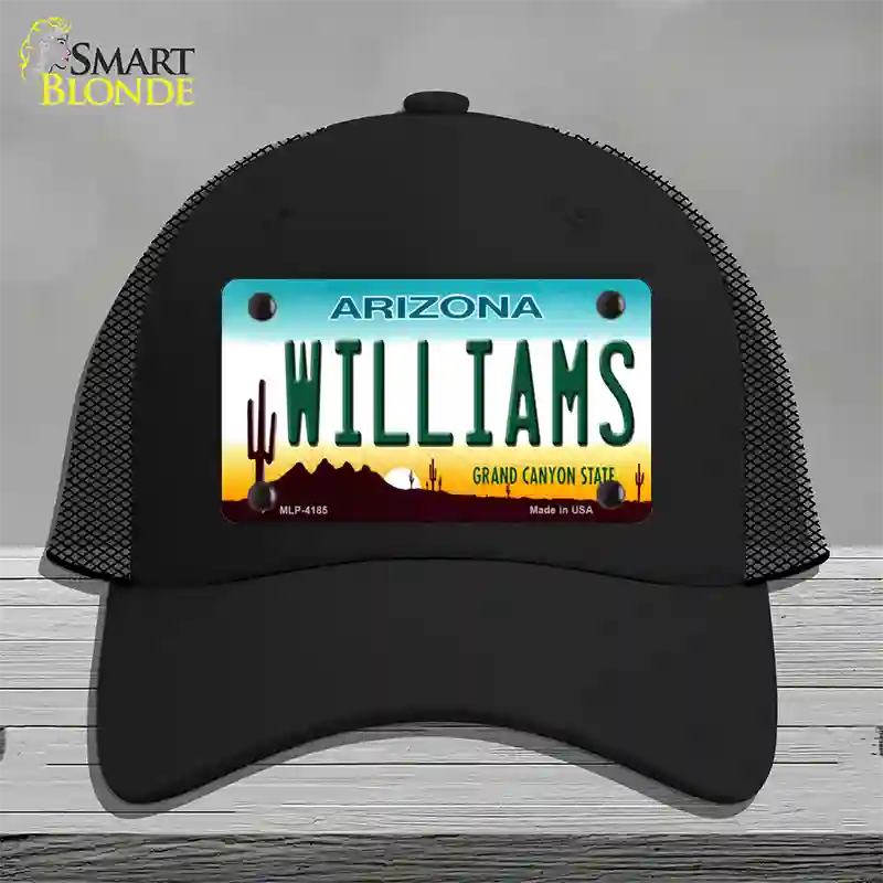 Williams Arizona Novelty License Plate Hat Mesh / Black