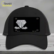 Diamonds Offset Novelty License Plate Hat Mesh / Black