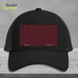 Burgundy Novelty License Plate Hat Mesh / Black