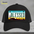 Blessed Arizona Novelty License Plate Hat Mesh / Black