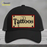 Tattoos Novelty License Plate Hat Mesh / Black
