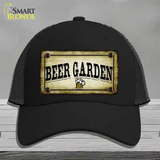 Beer Garden Novelty License Plate Hat Mesh / Black