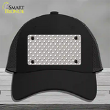 Grey Polka Dot Novelty License Plate Hat Mesh / Black