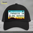 Paradise In Lake Havasu Arizona Novelty License Plate Hat Mesh / Black