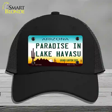 Paradise In Lake Havasu Arizona Novelty License Plate Hat Mesh / Black