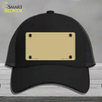 Gold Solid Novelty License Plate Hat Mesh / Black