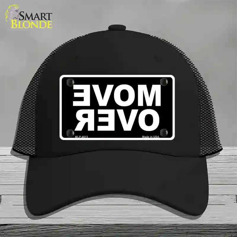 Move Over Black Novelty License Plate Hat Mesh / Black