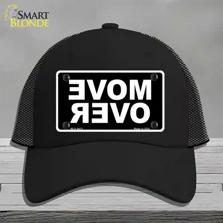 Move Over Black Novelty License Plate Hat Mesh / Black
