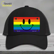 Smiley Face Novelty License Plate Hat Mesh Black