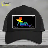 Mud Flap Girl Novelty License Plate Hat Mesh Black