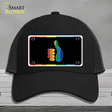 Thumbs Up Novelty License Plate Hat Mesh Black