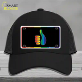 Thumbs Up Novelty License Plate Hat Mesh Black
