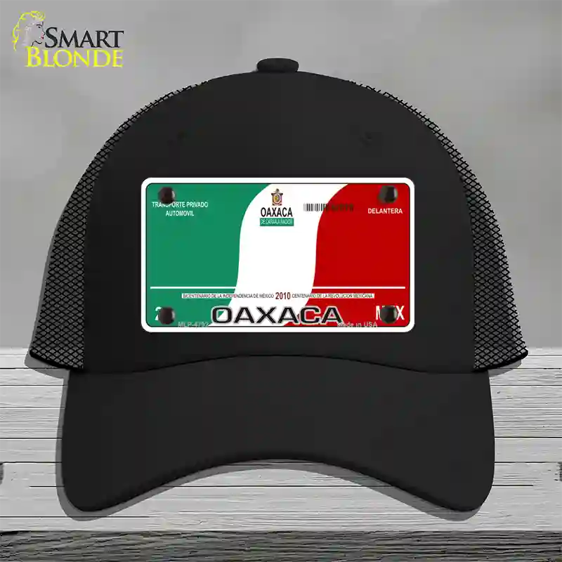 Oaxaca Mexico Novelty License Plate Hat Mesh / Black