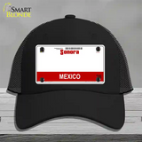 Sonora Mexico Novelty License Plate Hat Mesh / Black