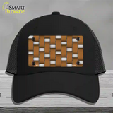 Weave Brown & Gray Novelty License Plate Hat Mesh / Black