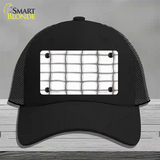 Web White Novelty License Plate Hat Mesh / Black