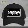 Skulls Novelty License Plate Hat Mesh / Black