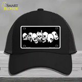 Skulls Novelty License Plate Hat Mesh / Black