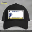 Indiana State Bicentennial Novelty License Plate Hat Mesh / Black