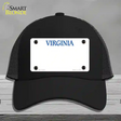 Virginia Old Dominion Blank Novelty License Plate Hat Mesh / Black