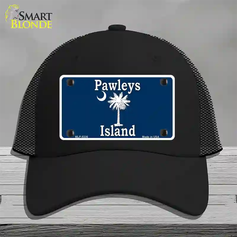 Pawleys Island Blue Novelty License Plate Hat Mesh / Black