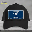 Pawleys Island Blue Novelty License Plate Hat Mesh / Black
