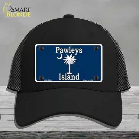 Pawleys Island Blue Novelty License Plate Hat Mesh / Black