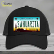 Sahuarita Arizona Novelty License Plate Hat Mesh / Black