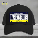 Harrisburg Pennsylvania State Novelty License Plate Hat Mesh / Black