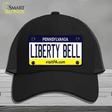 Liberty Bell Pennsylvania State Novelty License Plate Hat Mesh / Black
