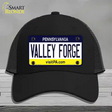 Valley Forge Pennsylvania State Novelty License Plate Hat Mesh / Black