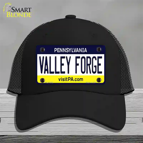 Valley Forge Pennsylvania State Novelty License Plate Hat Mesh / Black